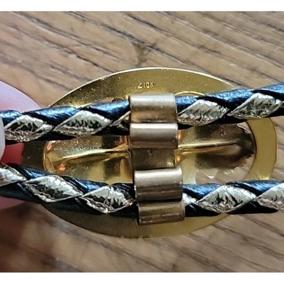 10K Black Hills Gold Co. Grape Cluster Bollo Tie With Infinity Symbol - Picture 4 of 5